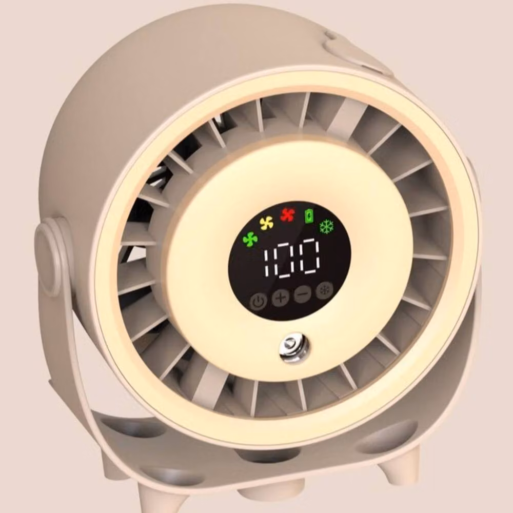 Quipulse Humidifying Mist Table Fan in White, Black or Beige – 2