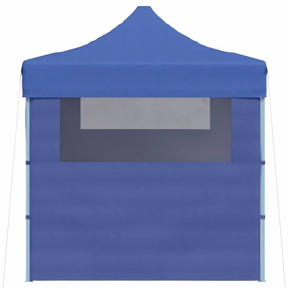 Berkfield Home Professional Folding Party Tent with 3 Sidewalls, Blue, W: 4 m, D: 3 m – 3