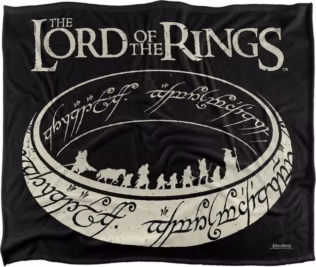 Logovision Lord of the Rings White Silky Touch Super Soft Fleece Throw Blanket W/D/H: 152 x 127 cm – 6