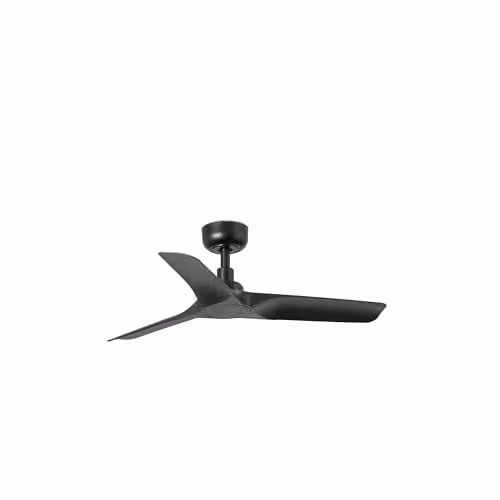 FARO BARCELONA Hey S Ceiling Fan in Matt Black and Multicolour, H: 24.5 cm, Ø: 90 cm – 1