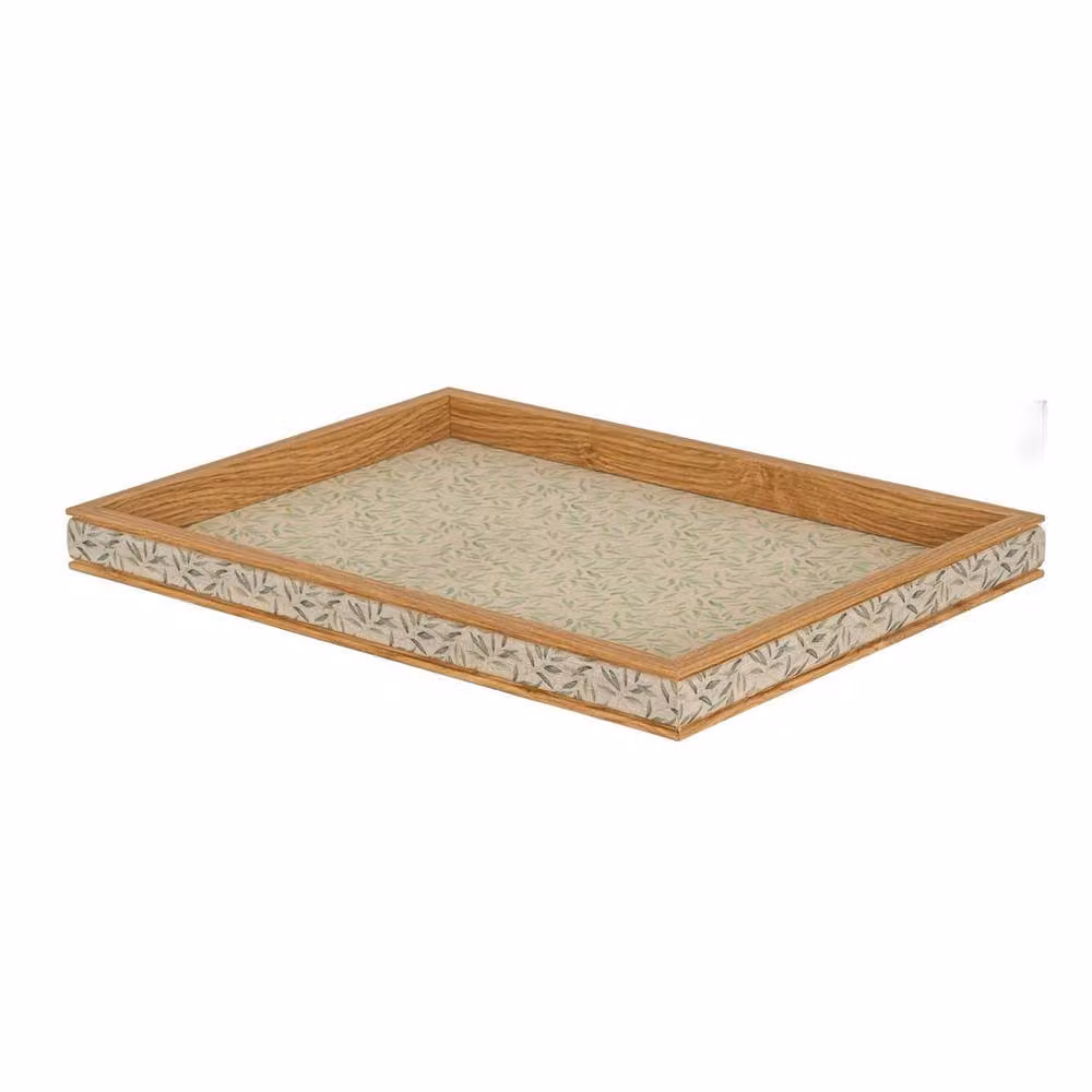 Lemon Pavilion Drom Rectangular Wood Tray in Brown – 2