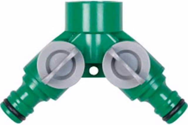 SupaGarden In Line Tap Set with Flow Control in Green – 1