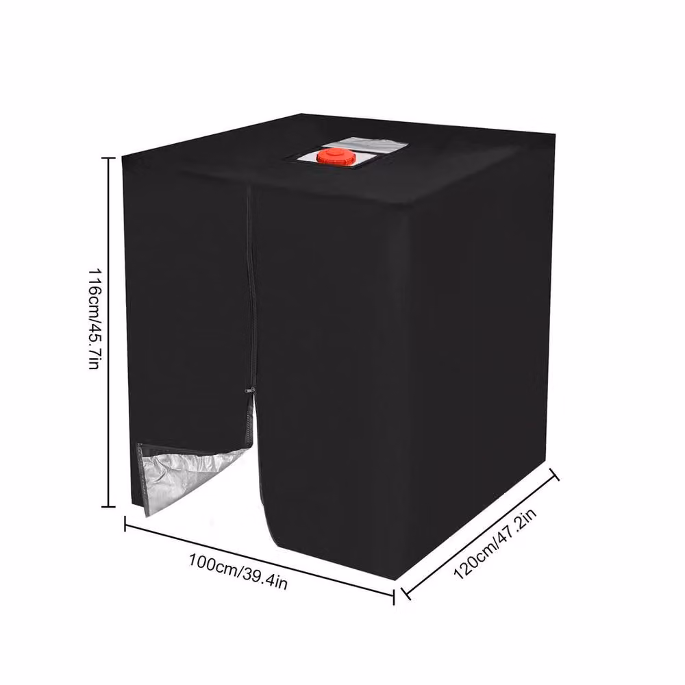 SPETLEK Heavy Duty Waterproof Water Tank Hood Cover, 420D, Black, 0.6m2 – 2