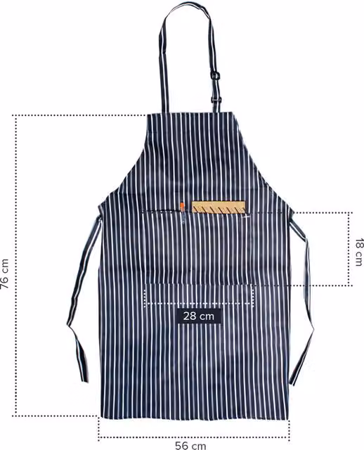 Joejis Black Checkered Apron