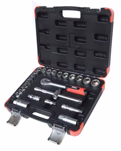 Hilka 26 Piece 3/8 Inch Drive Metric Socket Set in Chrome Vanadium – 2