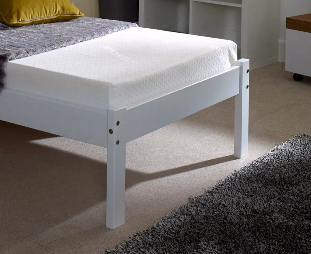 Rest Relax Carlton White Solid Pine Wooden Bed Frame W/D/H: 90 x 200 cm – 3