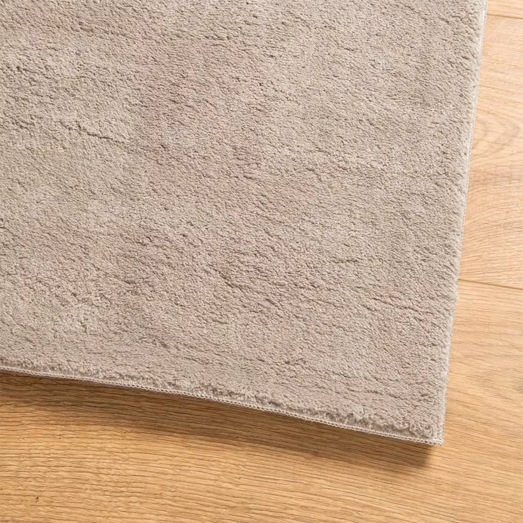 Berkfield Home HUARTE Short Pile Washable Sand and Brown Rug, W: 80 cm, L: 150 cm – 2