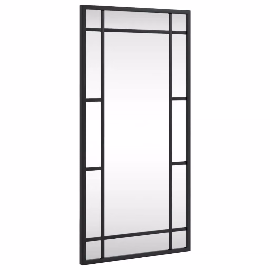 Berkfield Home Minimalist Rectangular Wall Mirror in Black, W: 60 cm, H: 30 cm – 2