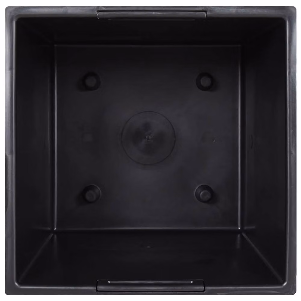 Berkfield Home Black Rattan Planter with Removable Anthracite Inner Tub, 37/64 L – 4