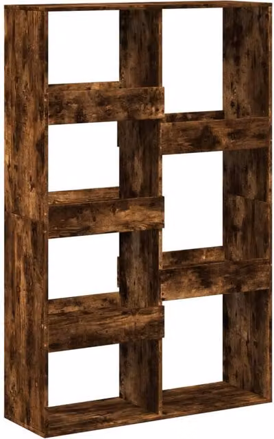 Berkfield Home Smoked Oak Room Divider in Brown, W/D/H: 100 x 33 x 155.5 cm