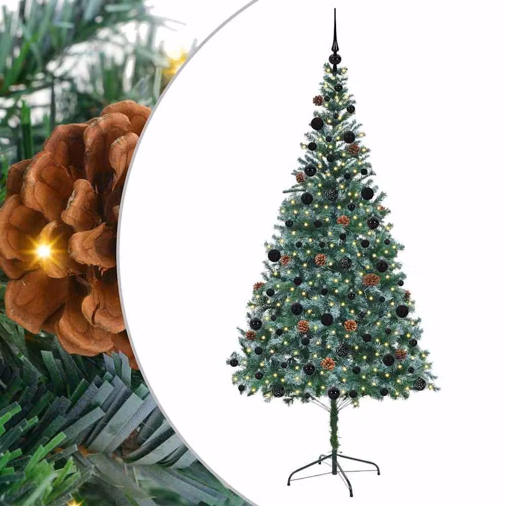 Berkfield Home Artificial Christmas Tree with Stand, Green, Height: 210 cm – 2
