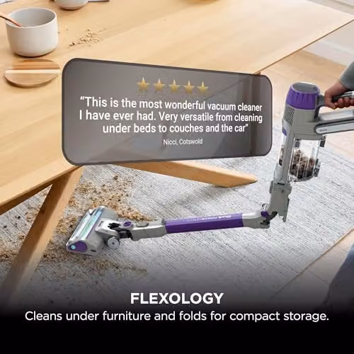 Shark PowerDetect Cordless Bagless Pet Hair Vacuum Cleaner in Grey – 7