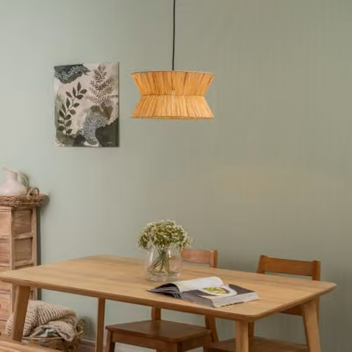 ValueLights Handmade Natural Hourglass Paper Rope Ceiling Lampshade in Beige, Shade Width: 38 cm – 2