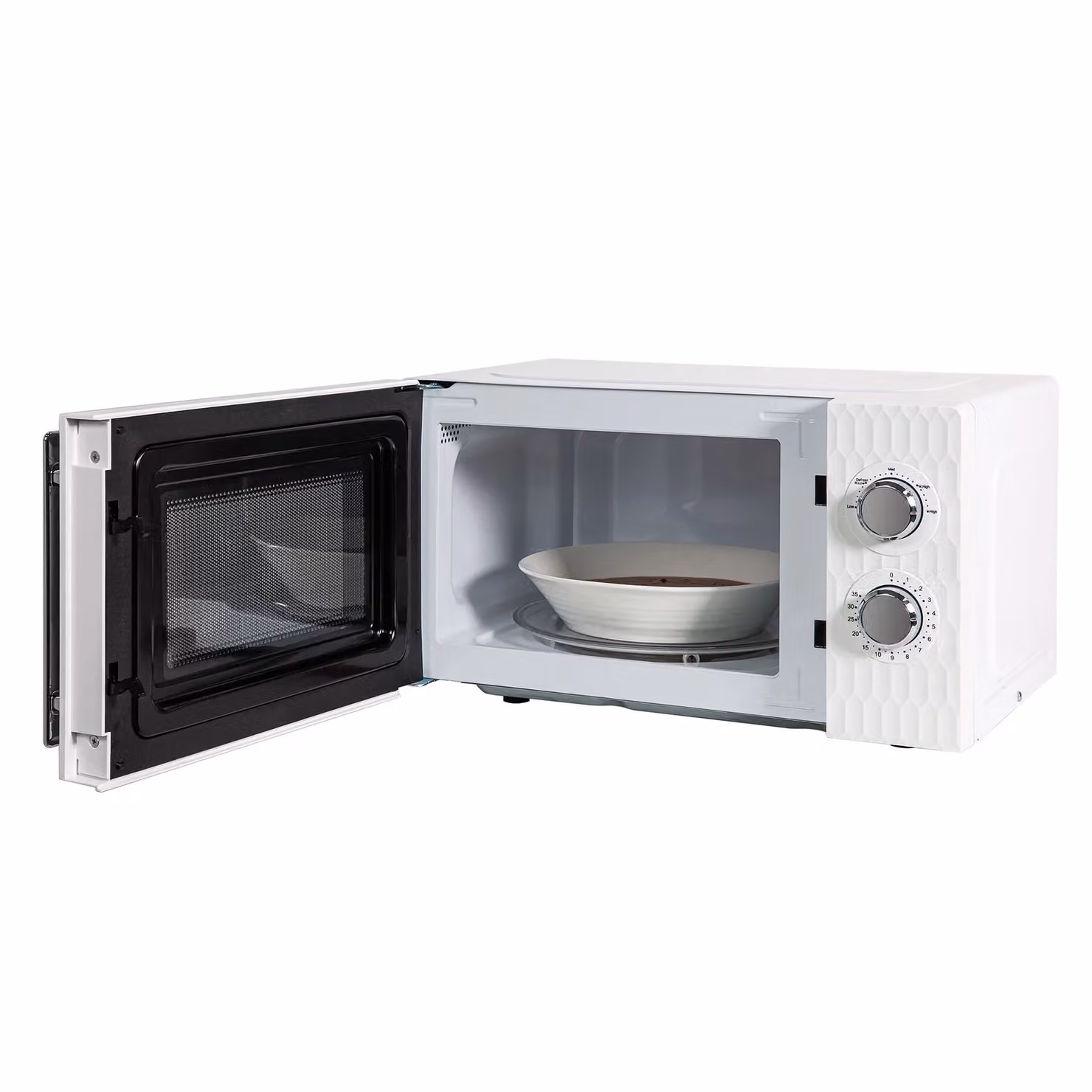 Russell Hobbs RHMM715 Manual Solo Microwave, 17 Litre, 700W, White – 4