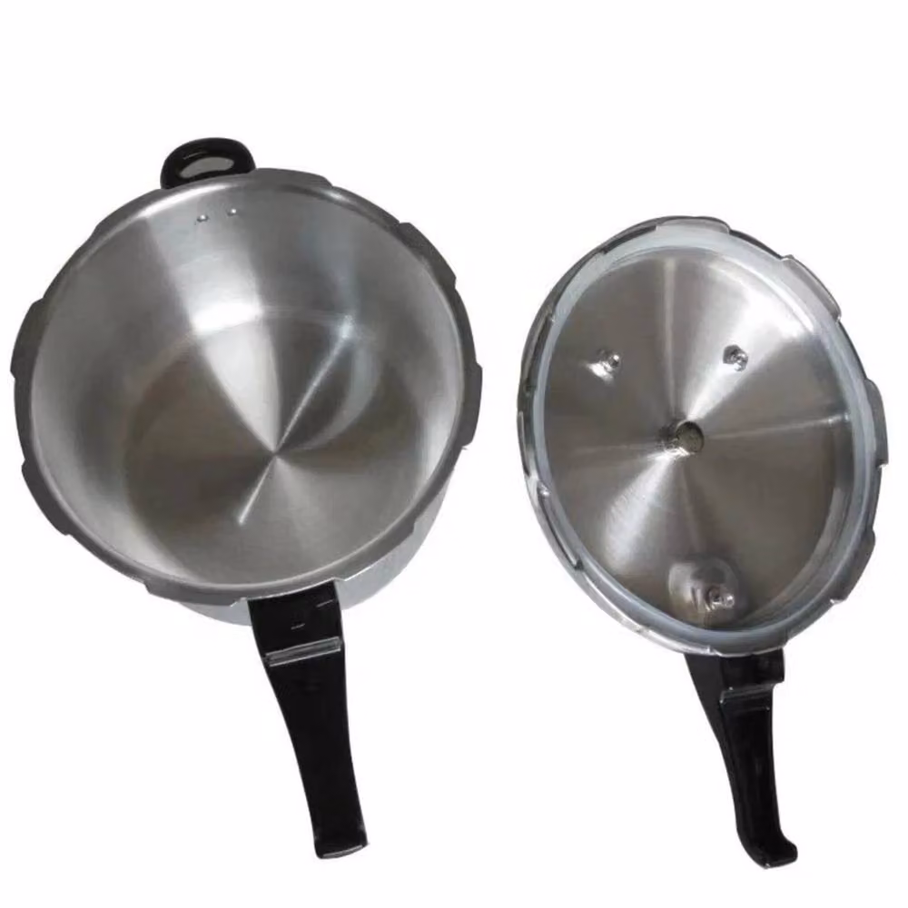VOGREX Heavy Duty Uncoated Aluminium Pressure Cooker in Silver – 4