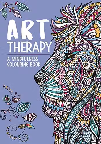 LOM ART Art Therapy Mindfulness Colouring and Doodle Book for Adults