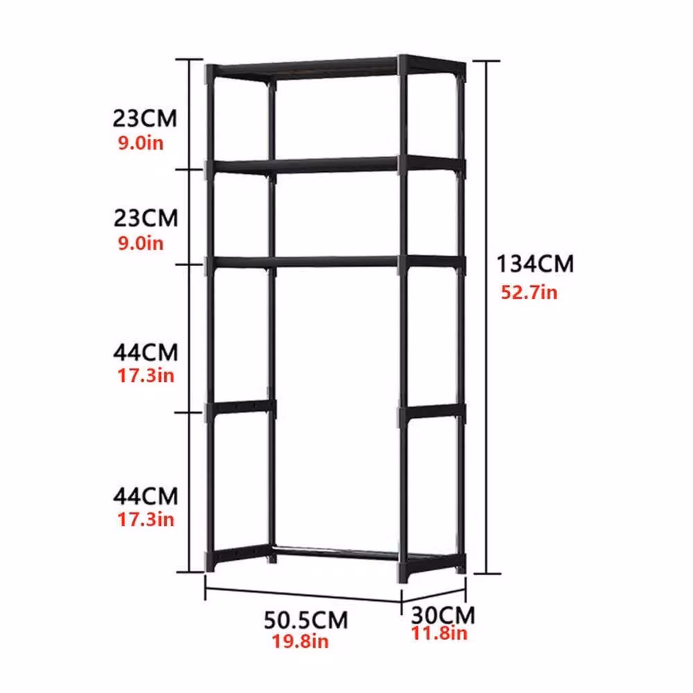 Havendro 3 Tier Over The Toilet Storage Metal Bathroom Shelf Rack in Black – 2