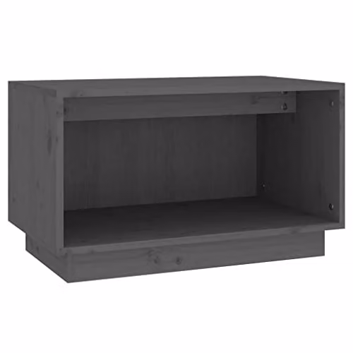 vidaXL Grey Solid Wood Pine TV Cabinet W/D/H: 60 x 35 x 35 cm