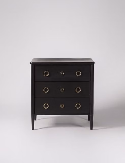 Swoon Reyna 3 Drawer Mango Wood Chest in Black