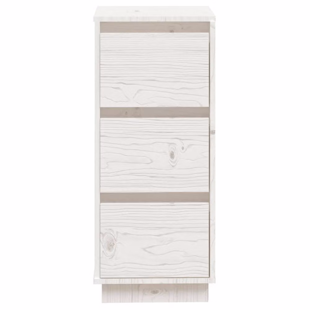 Berkfield Home Set of 2 White Solid Wood Pine Sideboards, W/D/H: 32 x 34 x 75 cm – 2