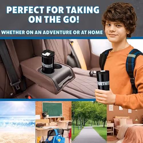 Get Trend Fortnite Insulated Stainless Steel Tumbler, Black, 425 ml – 3