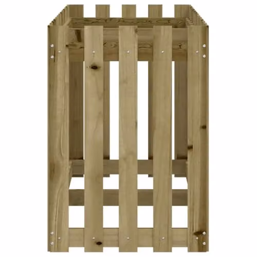 vidaXL Brown Impregnated Wooden Raised Bed for Vegetable and Ornamental Gardens W/D/H: 150 x 50 x 70 cm – 4