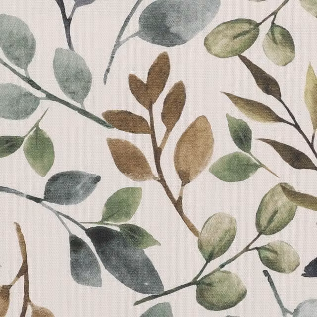 Ante Decor Lecco Sage Green Floral Cotton Fabric