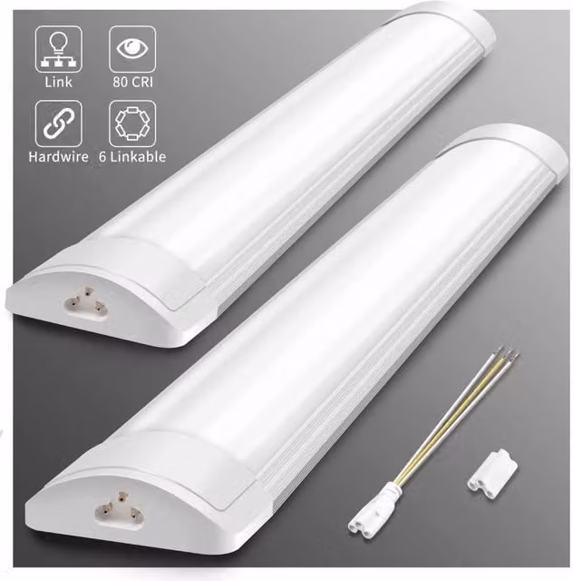 FLAVORA White LED Batten Bar Light, 120 cm – 1
