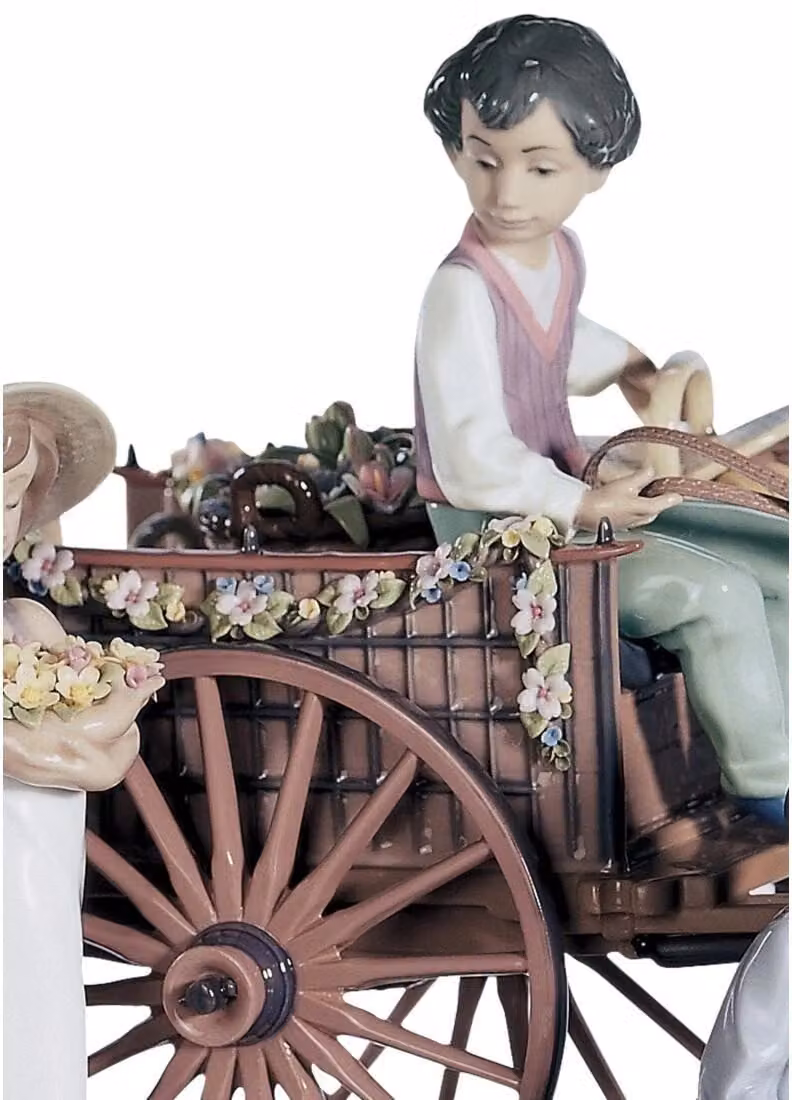 Lladró Enchanted Outing Children Limited Edition Multicolour Porcelain Sculpture