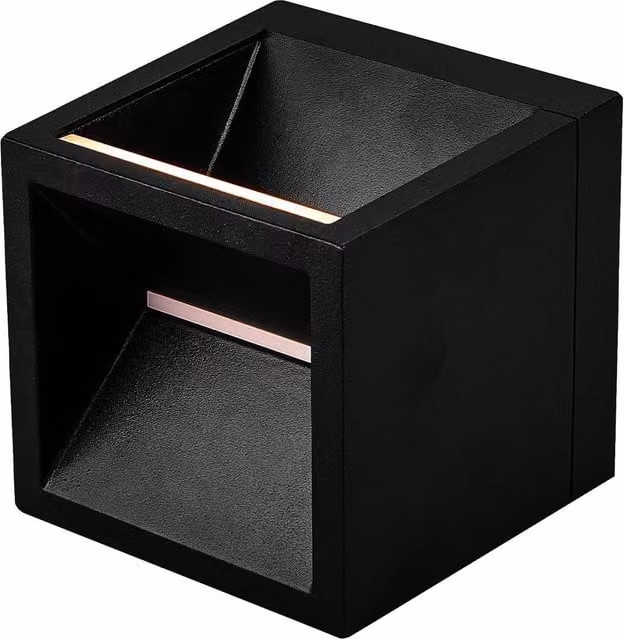 Nordlux Rivo LED Outdoor Wall Light, Black Metal, IP54, Warm White 3000K