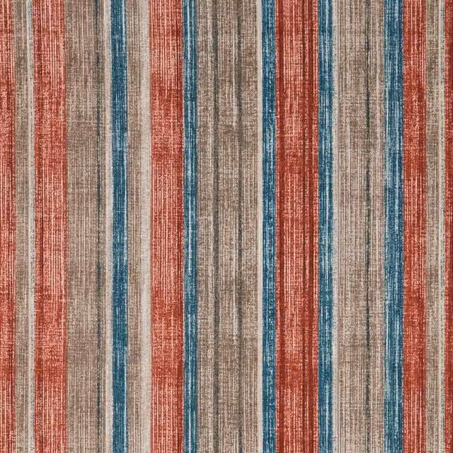 iLiv Maharani Fabric Pimento Multicolour Red and Brown