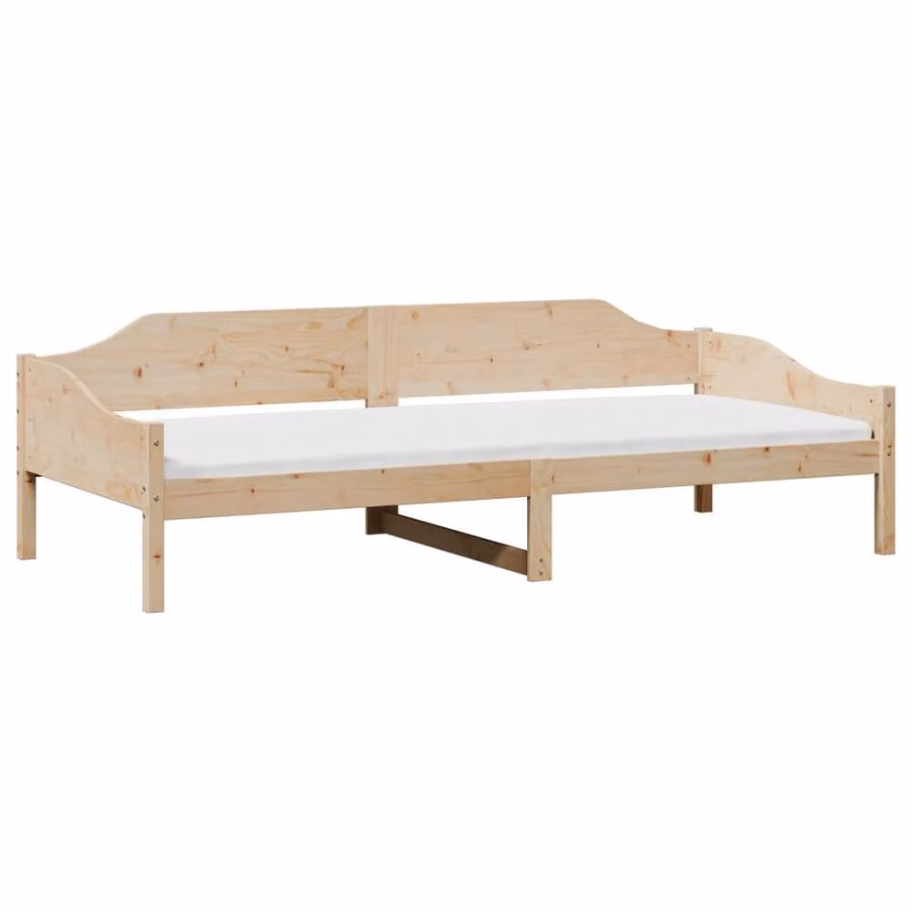 Berkfield Home Solid Wood Pine Bed Frame in Beige, W/D/H: 80 x 200 cm – 3