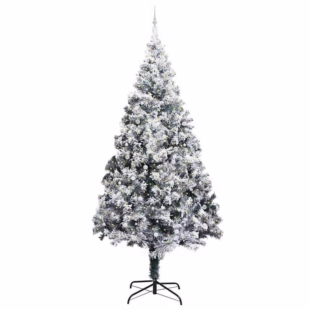 Berkfield Home Artificial Pre-lit Christmas Tree with Ball Set in Green, 400 cm – 3