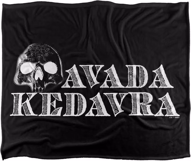 LOGOVISION Harry Potter Avada Kedavra Super Soft Silky Touch Fleece Throw Blanket, Multicolour, W: 91.44 cm x D: 147 cm – 6