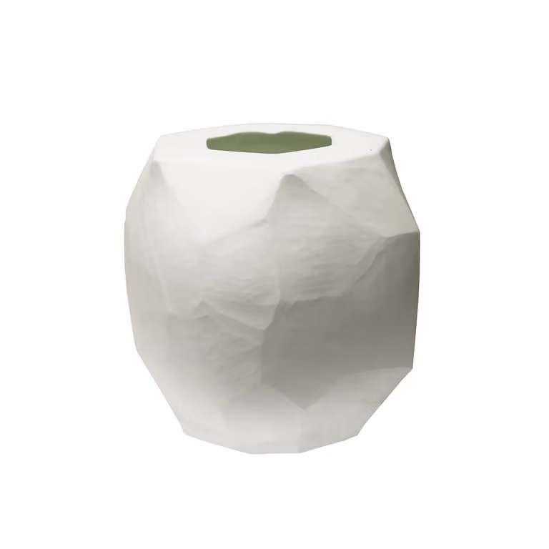 Dome Deco WILLOW White Ceramic Tabletop Vase