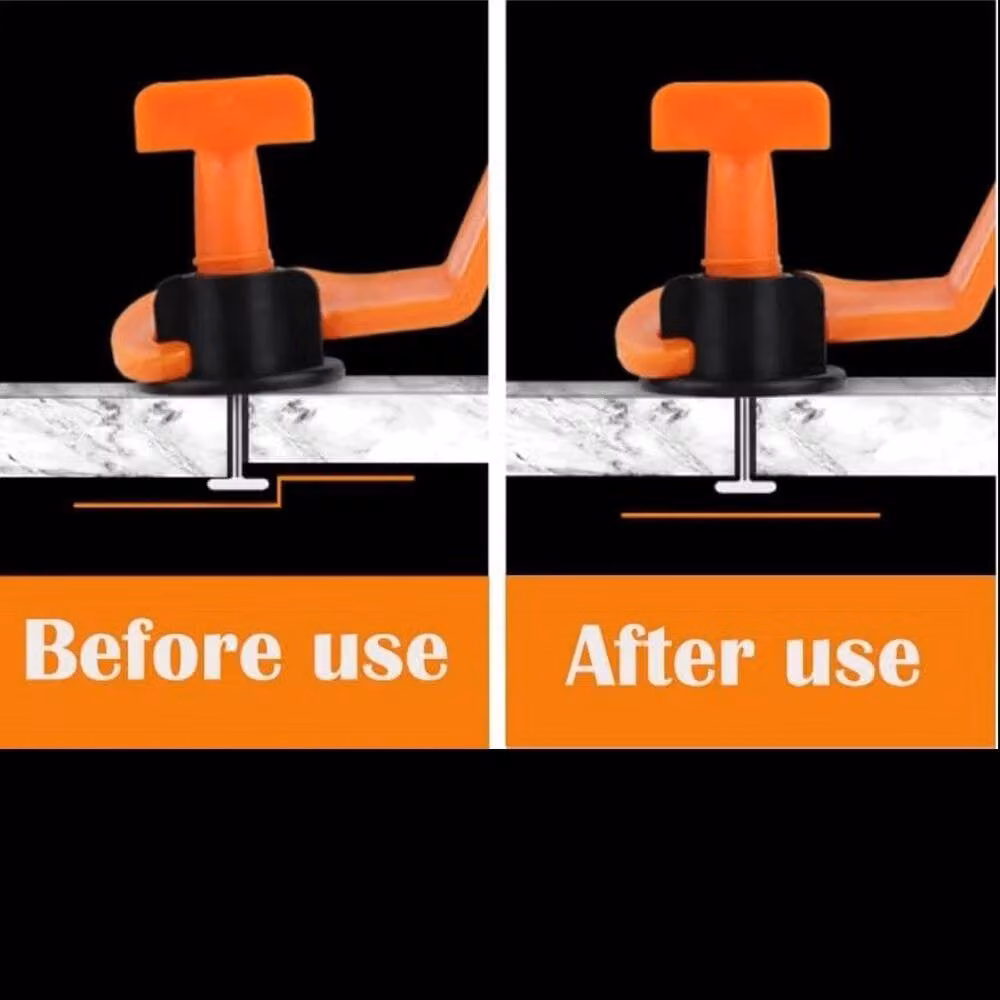 SPETLEK Tile Leveling System Kit in Orange with 400 Clips and 10 Wrenches – 4