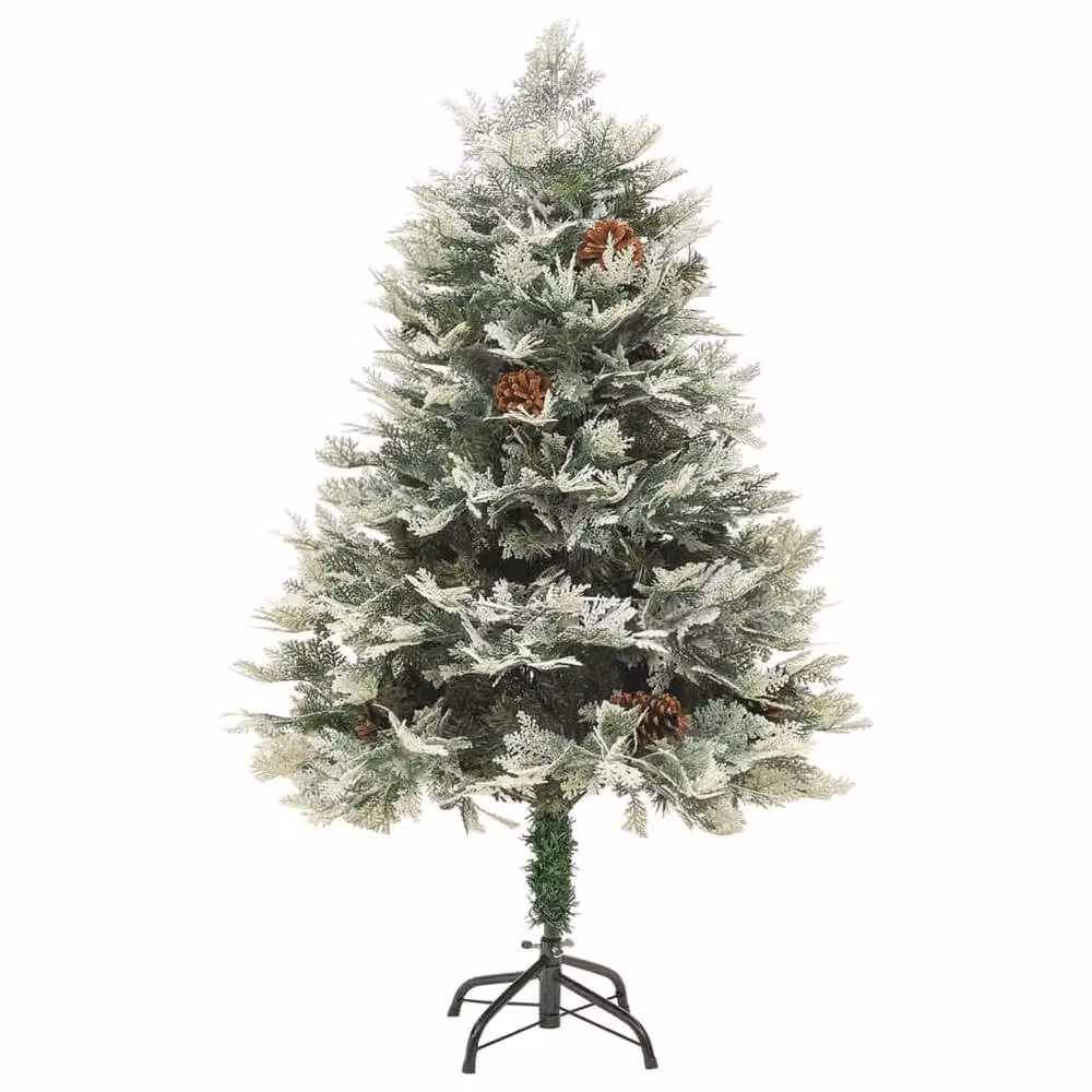 Berkfield Home Pre-lit Christmas Tree with Pine Cones, Green, Height: 150 cm – 3