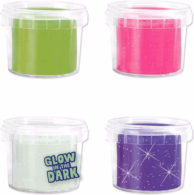Feel Good Dough Glow Pink Washable and Reusable Modeling Clay (4 x 90g)