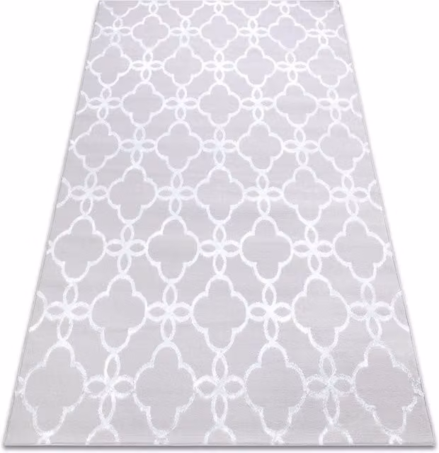 RugsX Mefe Modern Geometric Grey Rectangular Rug W: 80 cm, L: 150 cm
