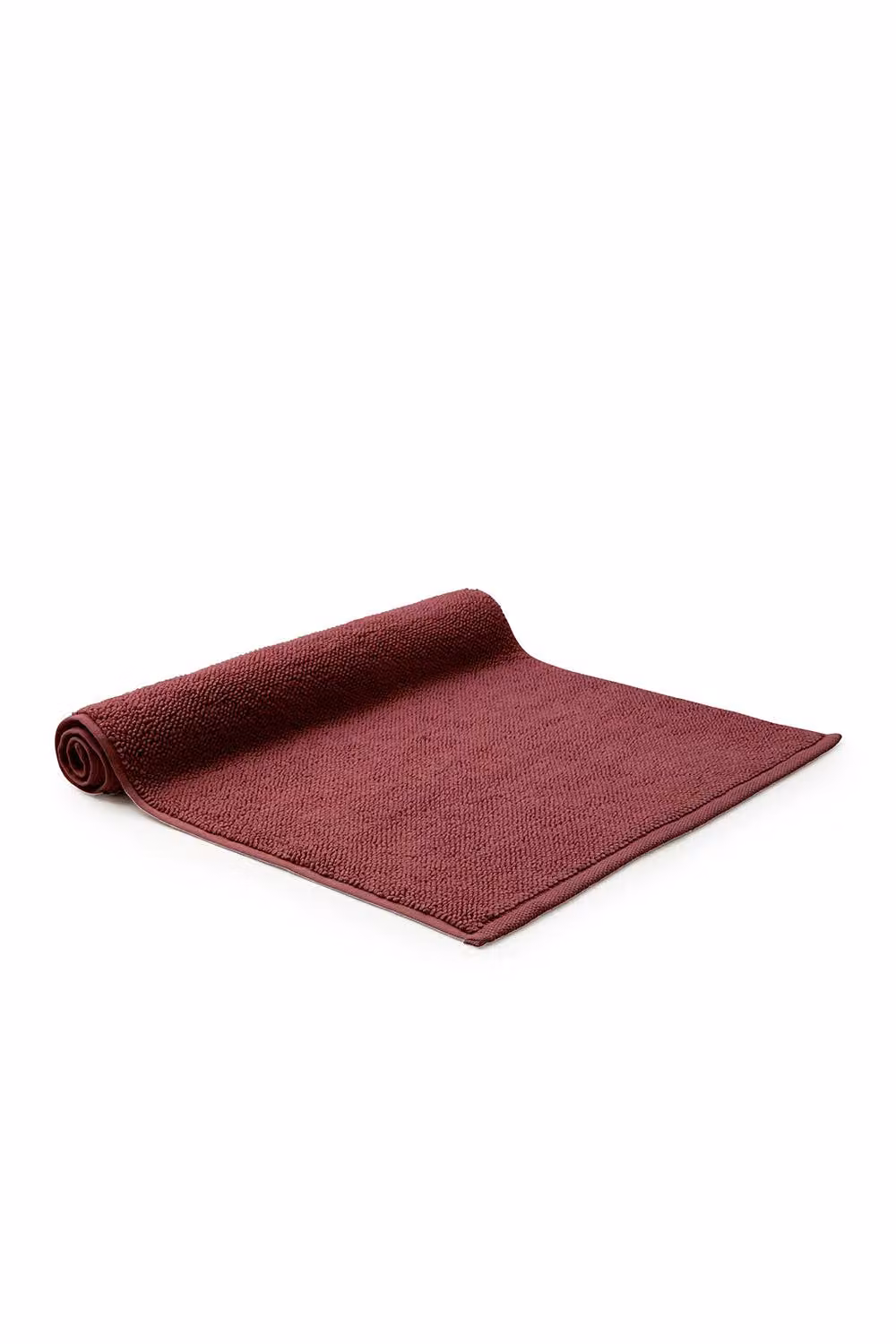 CHRISTY Highgate Luxurious Turkish Cotton Bath Rug in Maroon – 2