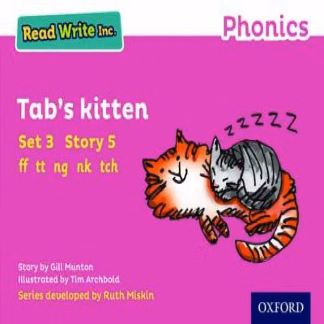 Gill Munton Read Write Inc. Phonics Tab's Kitten Pink Set 3 Storybook 5 Multicolour