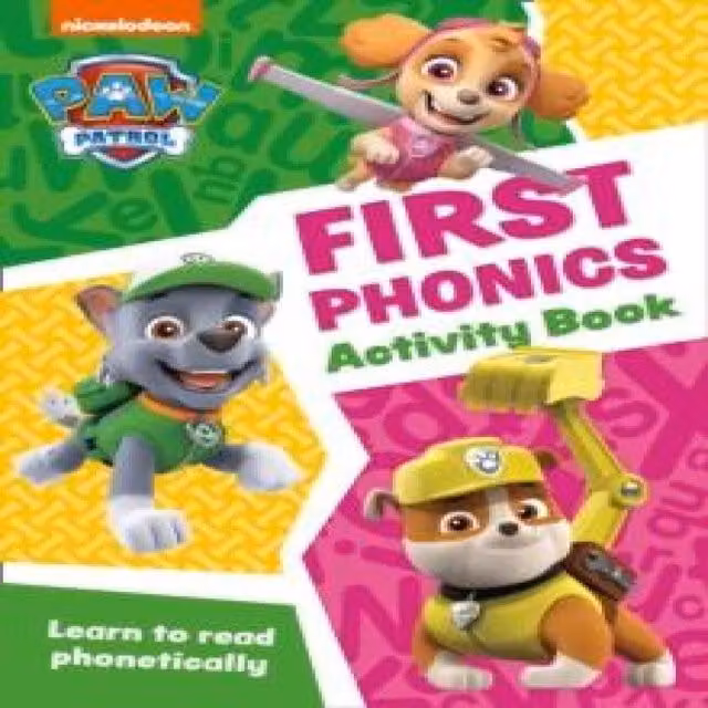 Collins PAW Patrol First Phonics Activity Book, Multicolour Paperback