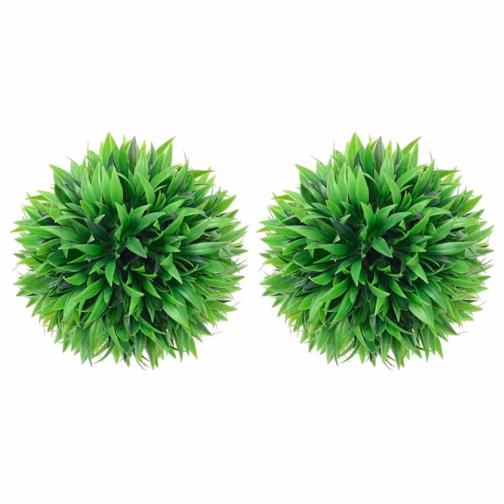 Berkfield Home Lush Artificial Green Boxwood Balls, 2 Pack, Diameter: 20 cm – 2