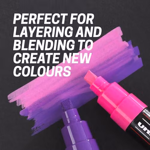 POSCA PC-1M Extra-Fine Tip Multicolour Acrylic Paint Marker Pens, 8-Pack – 2