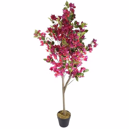 Leaf Design UK Pink Realistic Artificial Floral Blossom Tree, H 150 cm x W 60 cm x D 60 cm