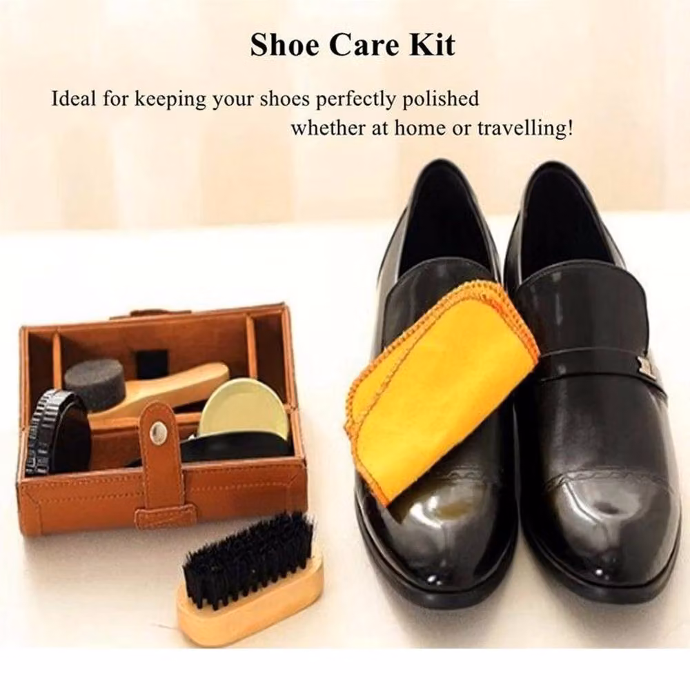 Nestlune Shoe Cleaning Care Kit Set for Brown and Black Leather, W/D/H: 100 x 15 x 15 cm – 3