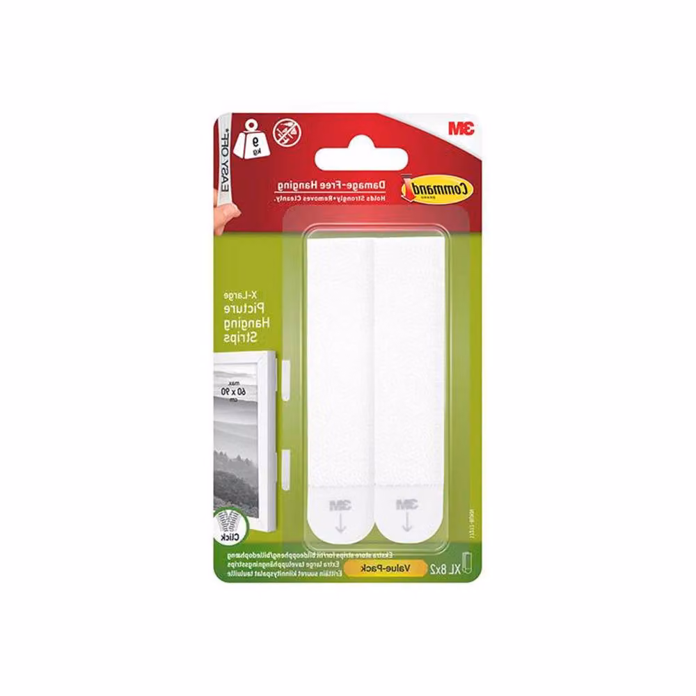 Command Picture Hanging Strips XL Value in White – 2
