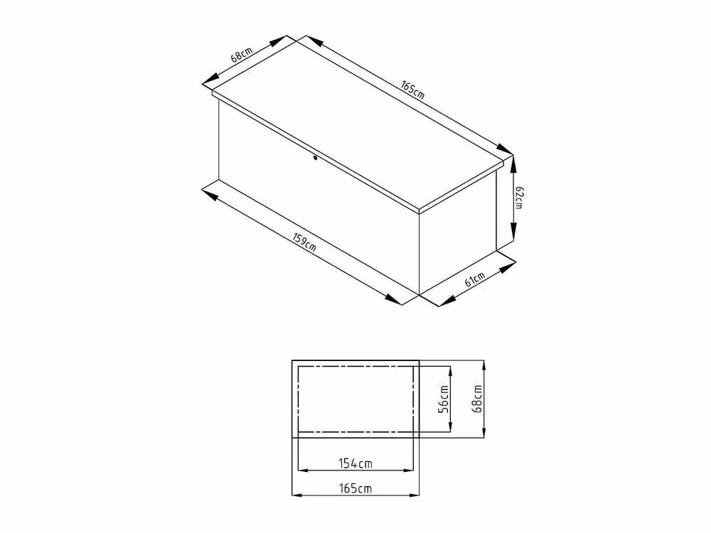 Vente-unique TOMASO Grey Galvanised Steel Garden Storage Box, 582 L – 3
