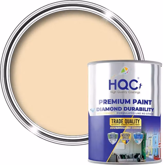 HQC Water Based Opaque Wood Paint in Beige, 20 l