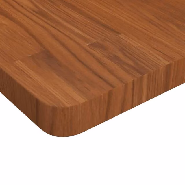 Berkfield Home Square Table Top in Dark Brown, Treated Solid Oak Wood, W/D/H: 70 x 70 x 4 cm